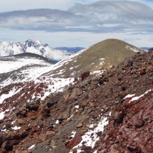 The last steps to the top of Volcan Chillan Nuevo